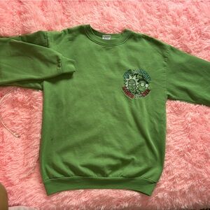 Rick and Morty Embroidered Crewneck Sweatshirt 💚👽